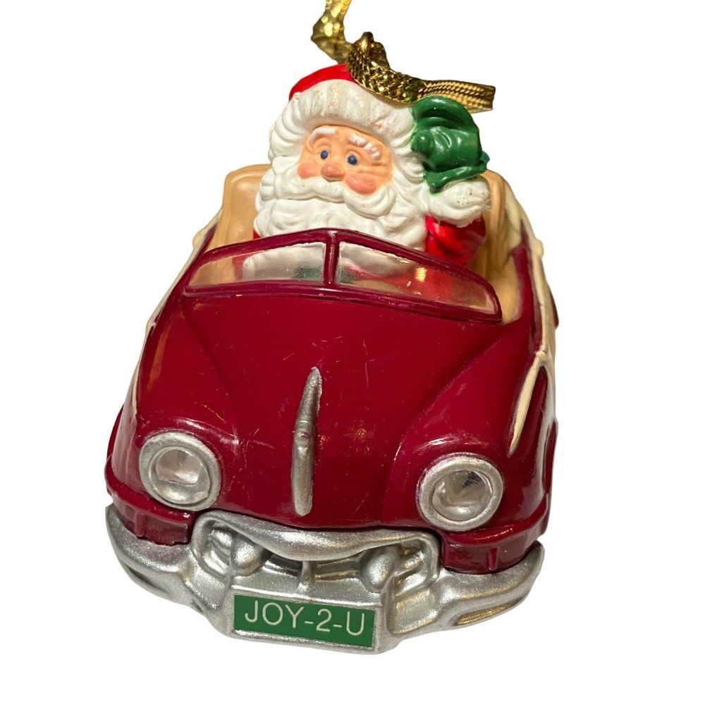 Hallmark 1987 Ornament "Santa's Woody". Here comes Santa Series #9